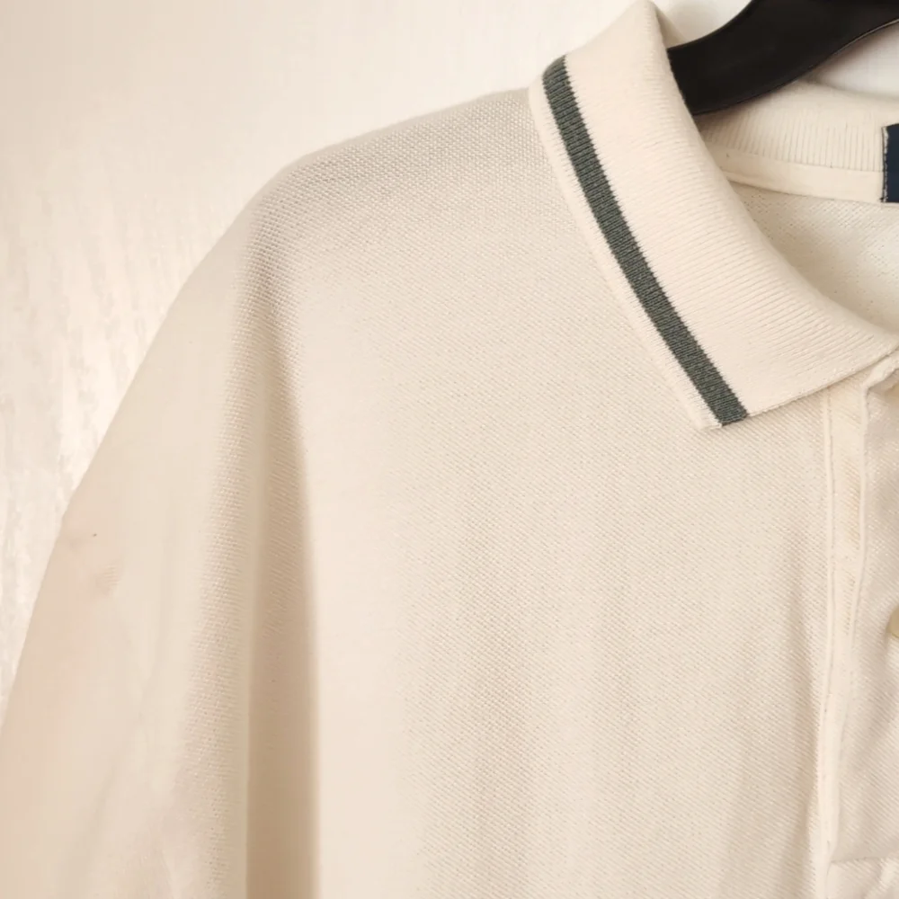 Ralph Lauren Ivory Polo Shirt With Pocket. Size XXL